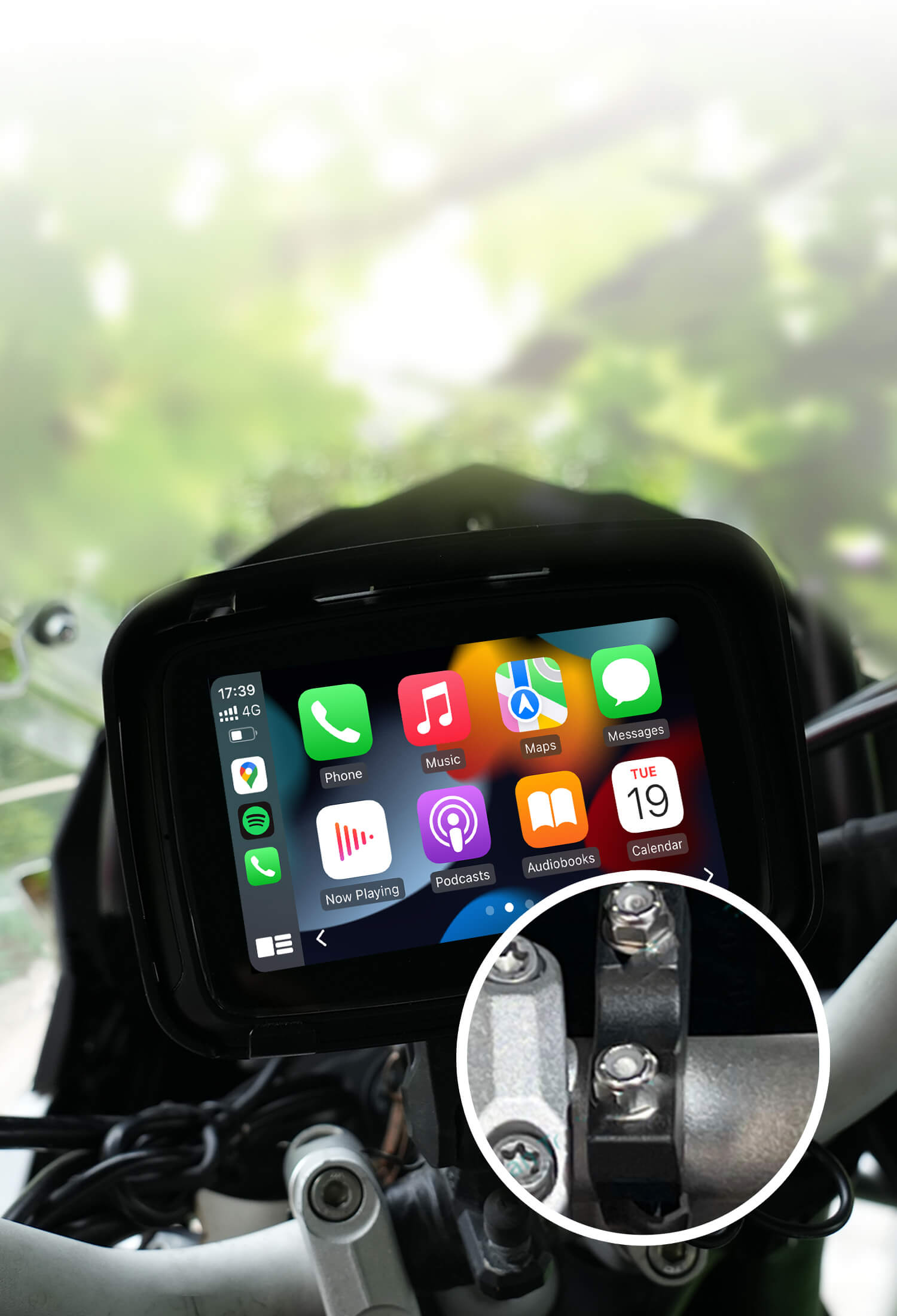 Carpuride W502 Android Auto et Carplay spécial MOTO Dual Bluetooth IP67  Stéréo ! 