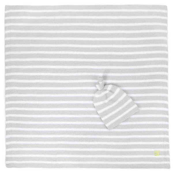 Mini Stripe Baby Blankets with Cap | Kashwere