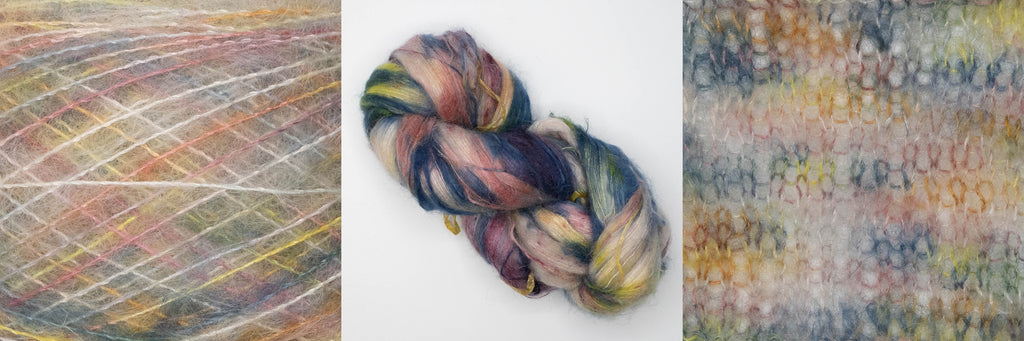 Rainbow cloud mohair