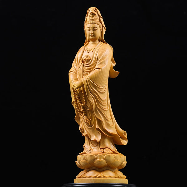 Lyla Aquarium Decoration Buddha Head Statue Guanyin Bodhisattva