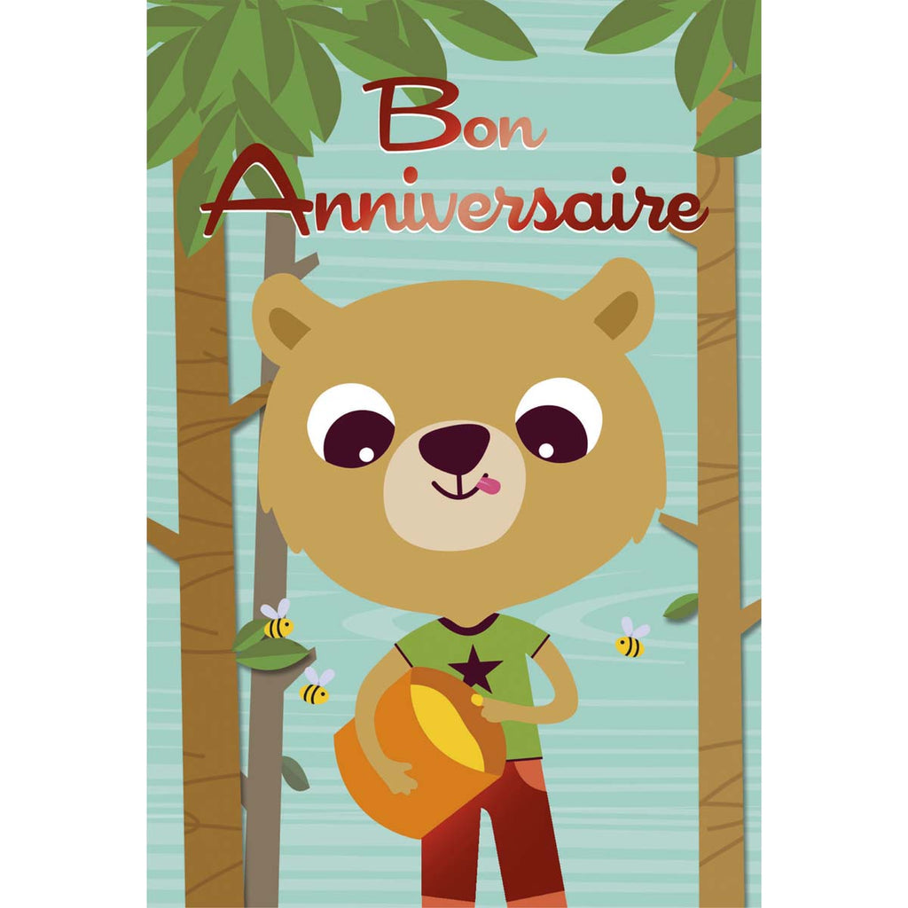 Carte Bon Anniversaire Ourson