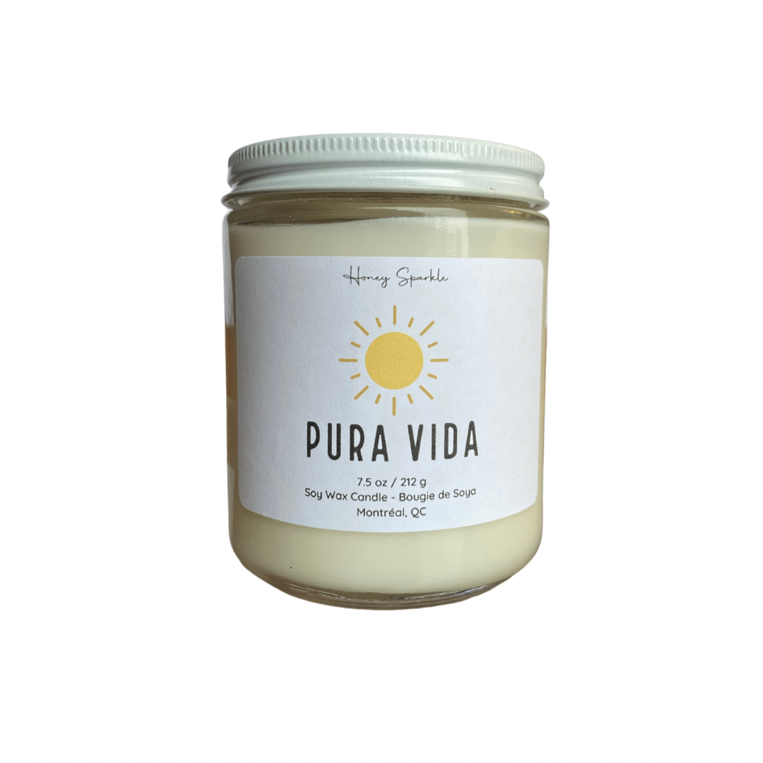 Pura Vida (Brazilian Bum Bum Dupe) Soy Candle – Honey Sparkle