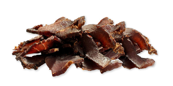 What is biltong: pieces of Brooklyn Biltong Peri Peri Biltong