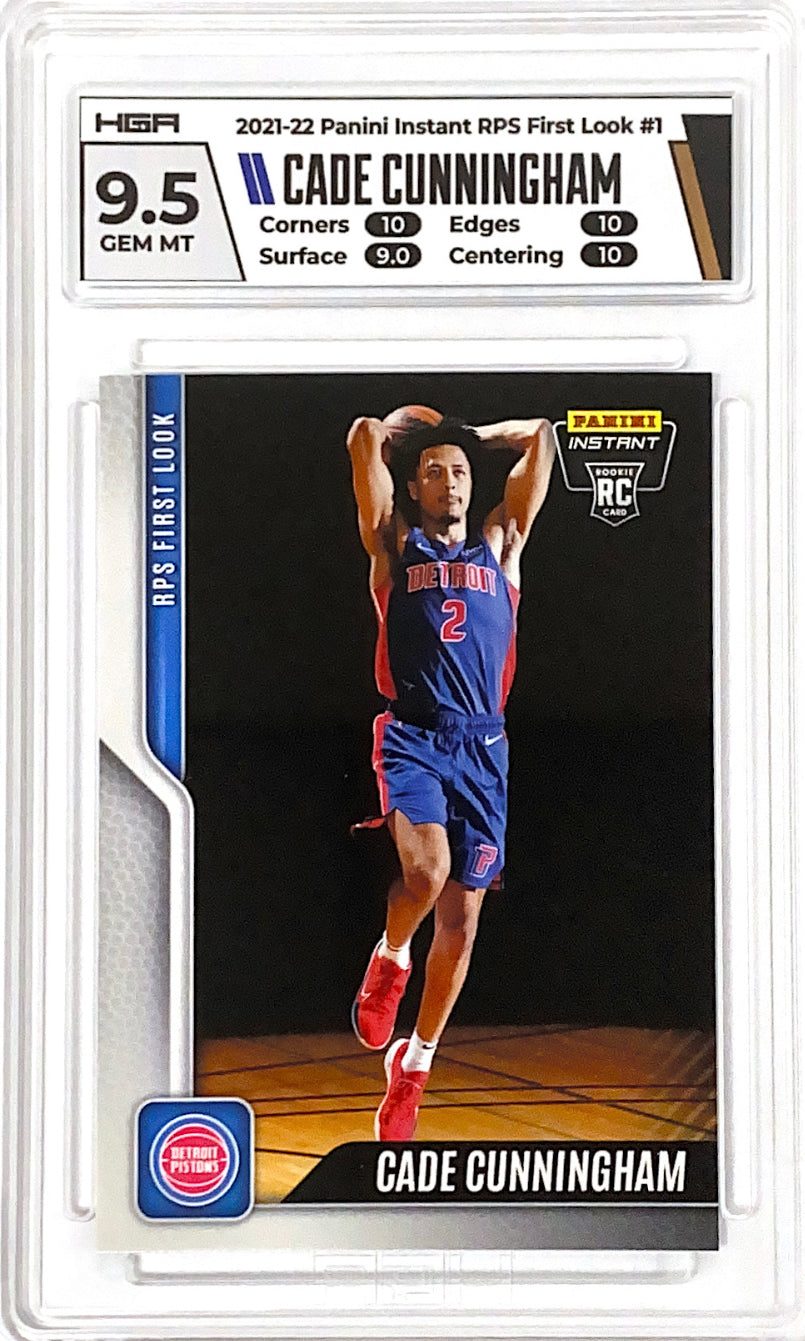 2021-22 Panini Instant First Look Cade Cunningham RC HGA 9.5