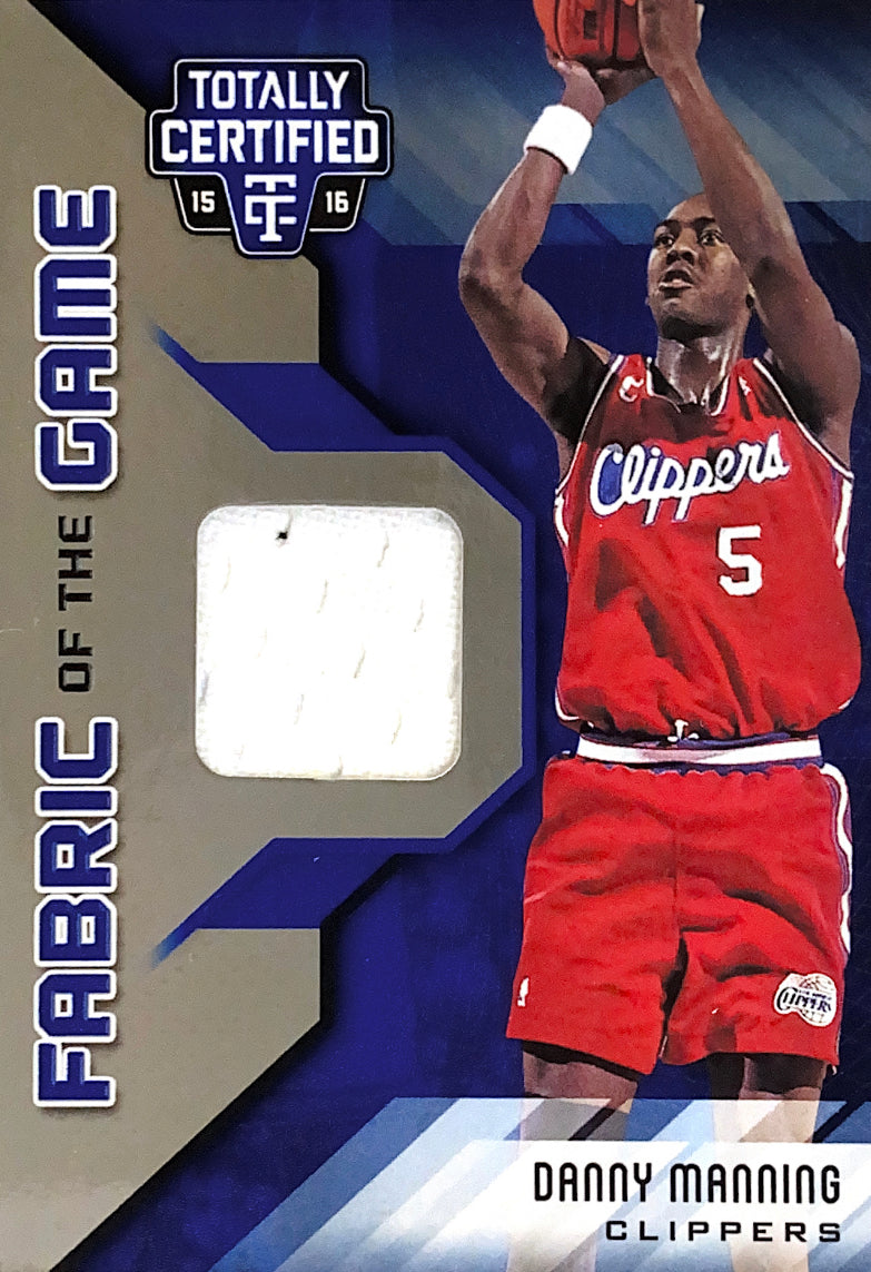 2015-16 Certified Fabric of the Game Materials Blue Danny Manning #/99