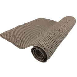 17 in. x 36 in. Gray PVC Foam Bathtub Mat Non-Slip Shower and Bath Mats