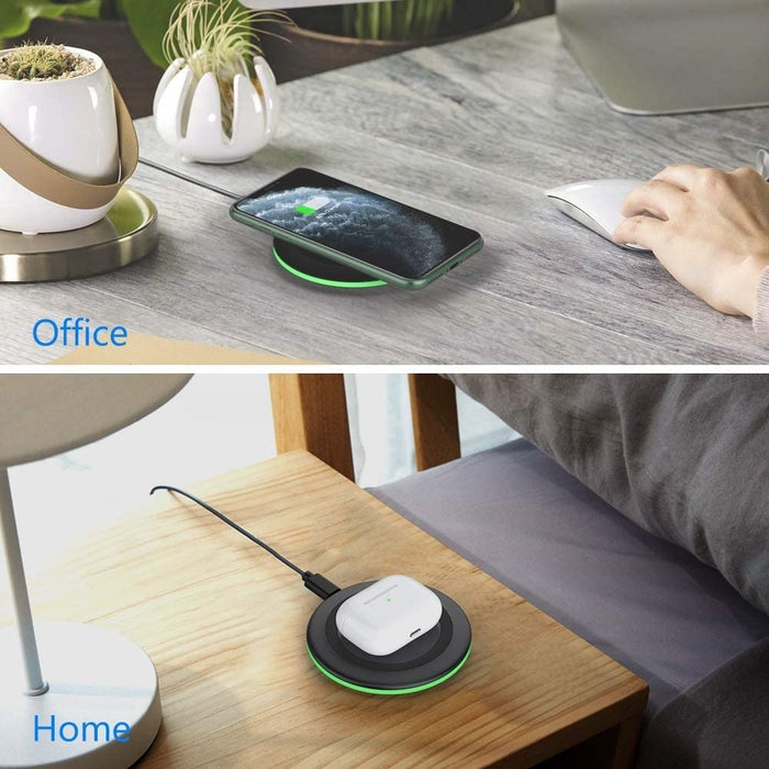 Yootech [2 Pack] Wireless Charger,Qi-Certified 10W Max Wireless Charging Pad