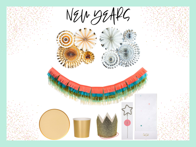 New Years eve party box from Caring Confetti