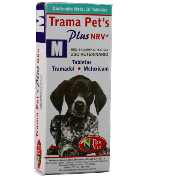 Trama Pets Plus M 10 tabletas ( tramadol - meloxicam ) | Grupo Lovet