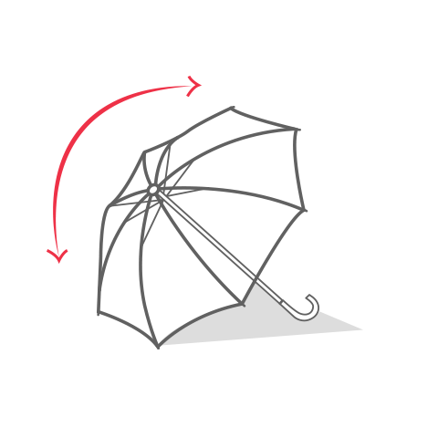 Couverture du parapluie