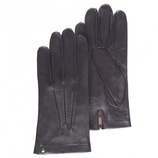 Soldes Gants homme - gants chaud - gants cuir et maille - marron - Kiabi