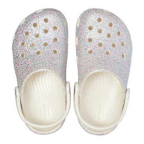 glitter kids crocs