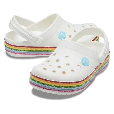 crocs kids rainbow
