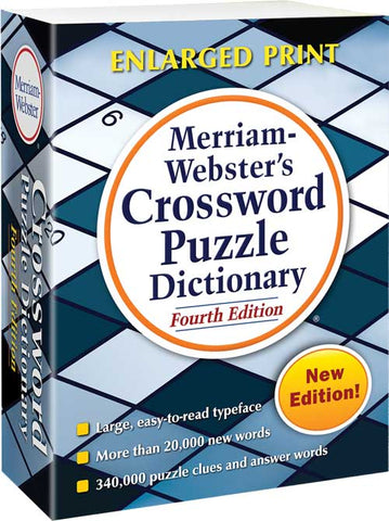 Merriam Webster s Crossword Puzzle Dictionary Fourth Edition Merriam