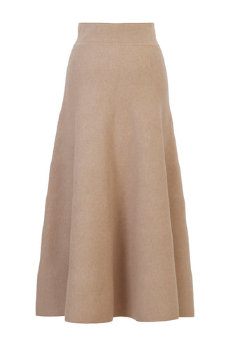 アウトレット 美品 MYLAN マイラン Cashmere Flare Knit Skirt - 通販