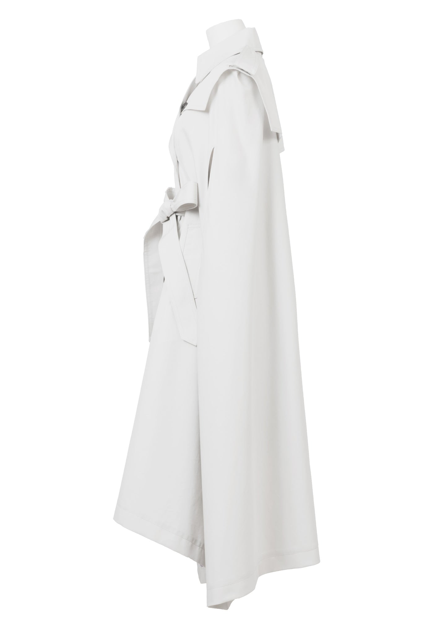 Mantle Trench Coat | Pearl White – MYLAN ONLINE SHOP