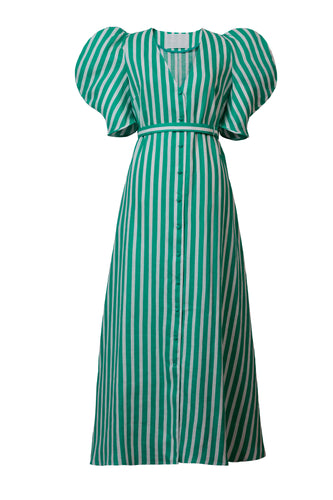 MY22SS Mylan stripe shirt dress-