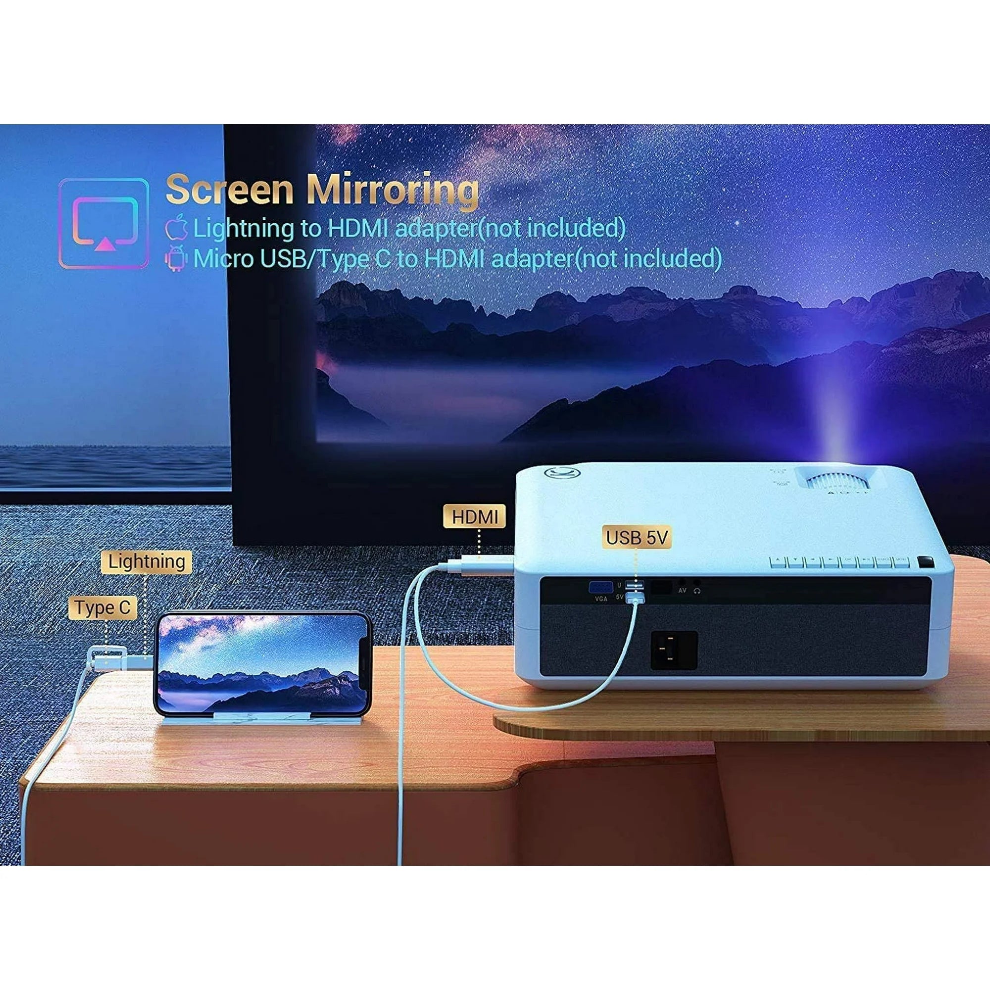 VANKYO Performance V630 Native 1080P Full HD Projector