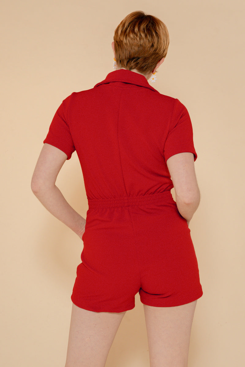 The Shake Romper in Cherry – Miracle