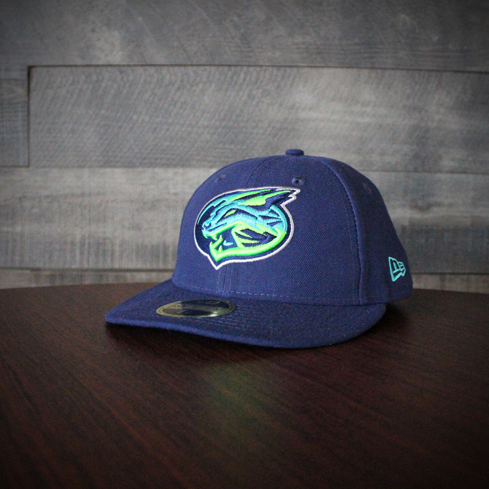 Lynchburg Hillcats Hillcats Low Crown Navy Home Fitted Cap - Lynchburg Hillcats Official St product image