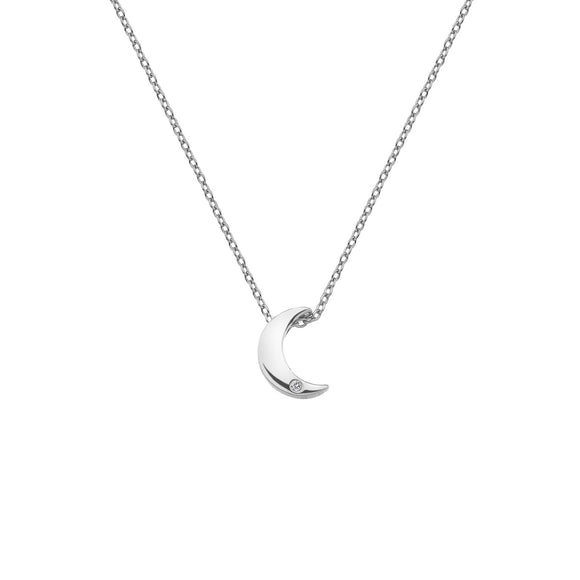 hot diamonds moon necklace