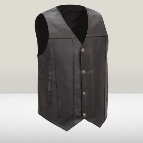Styling a Leather Motorcycle Vest As a Casual wear - Mush Editions ...