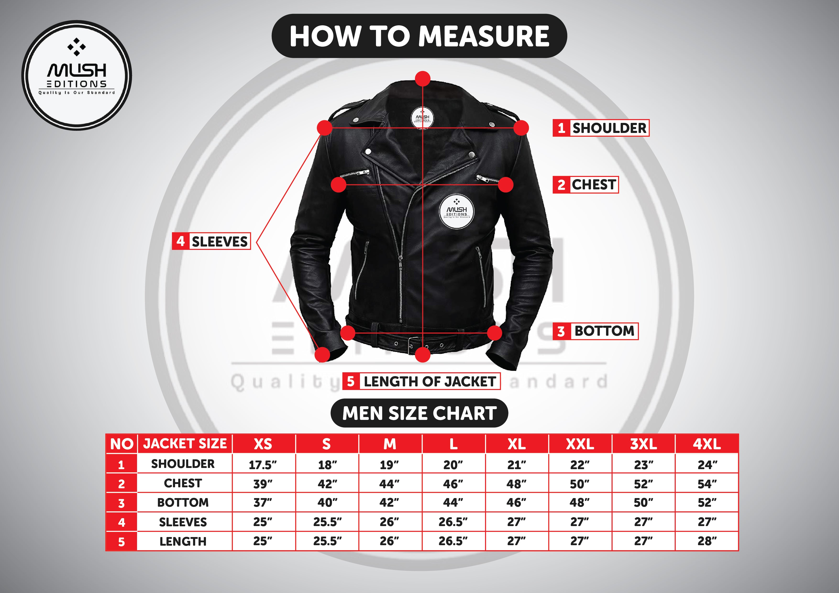 Size Chart – Musheditions