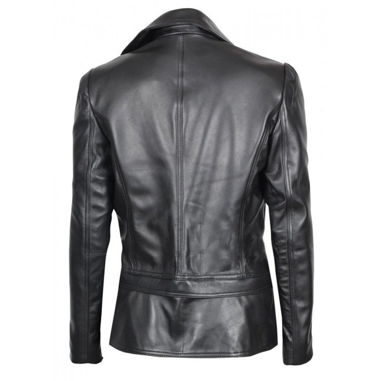 Asymmetrical Black Biker Jacket Women | Biker Jacket – Musheditions