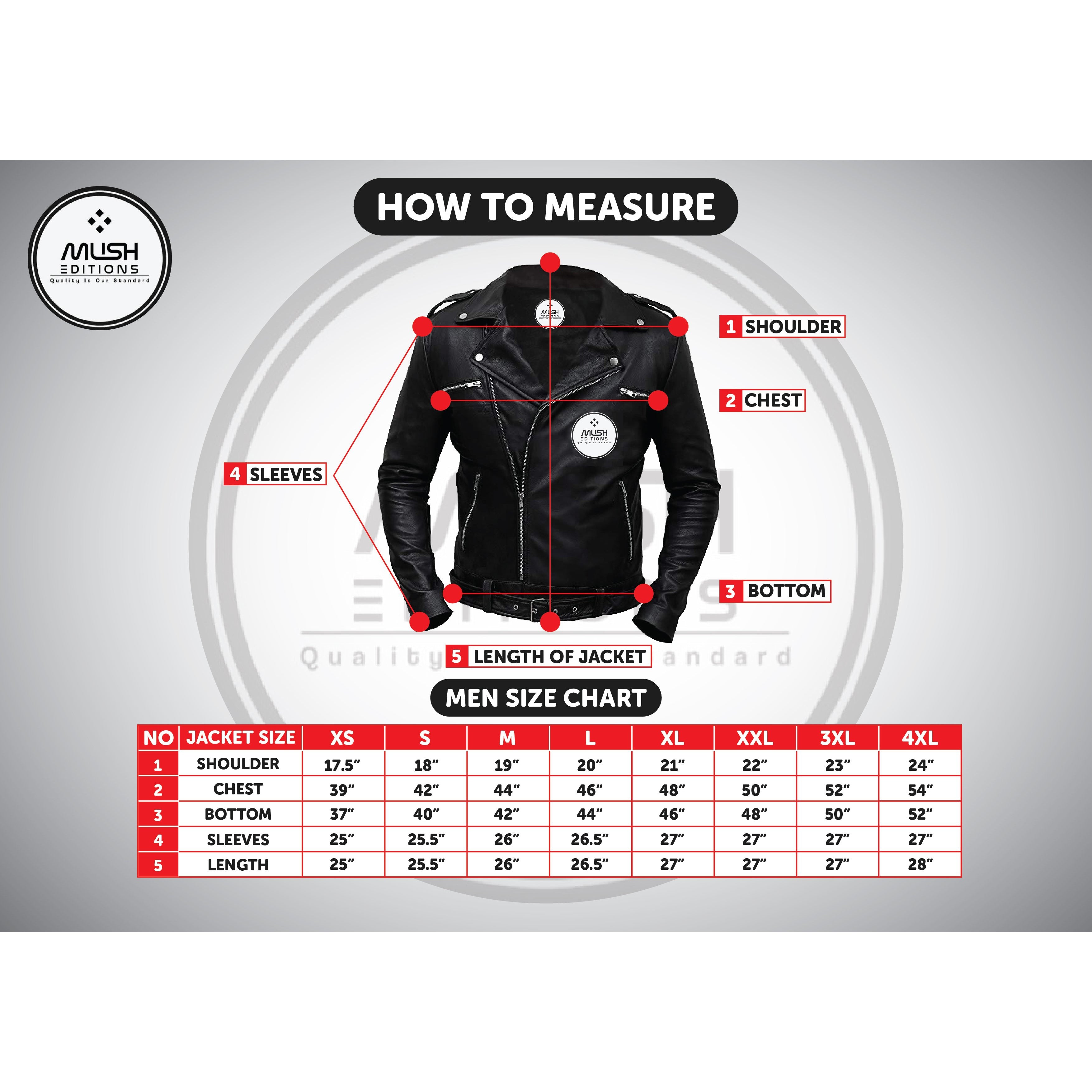 mens hoodies size chart