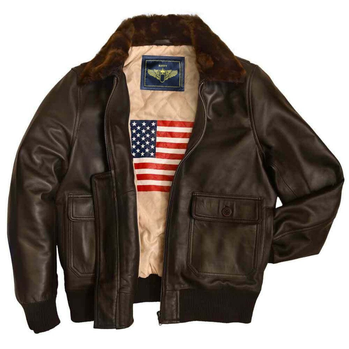 WWII Navy G1 Flight Bomber Genuine Leather jacket – Musheditions