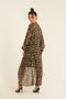 Cheetah Print Midi Dress/Cardigan