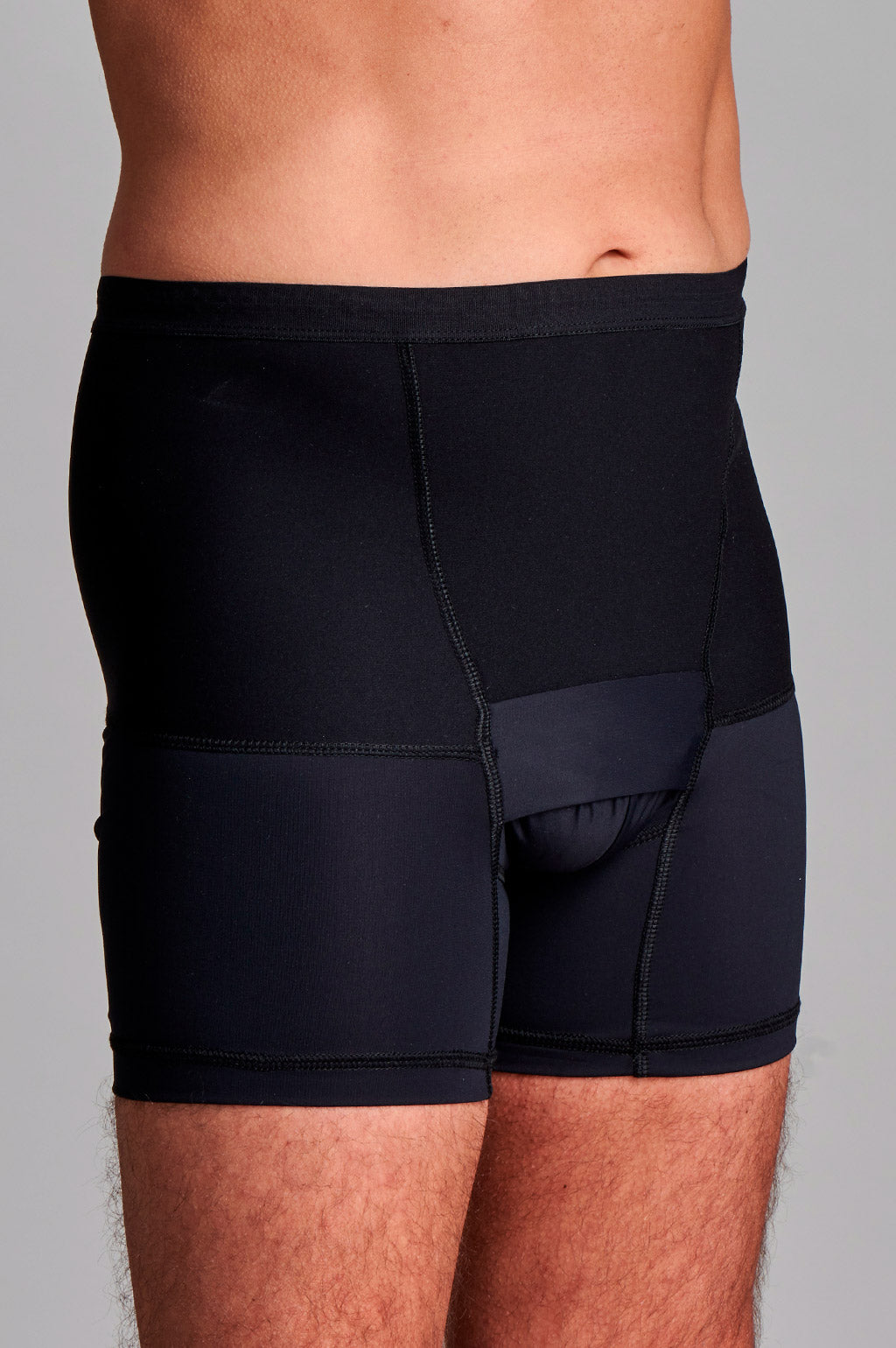 Mens Hernia Low Waist Support Girdle With Legs In Black - Bespoke – CUI ...