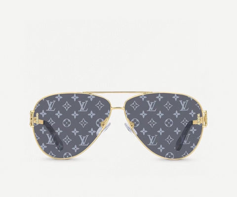 LOUIS VUITTON Acetate LV Waimea Square Sunglasses Z1082E Black 1225724