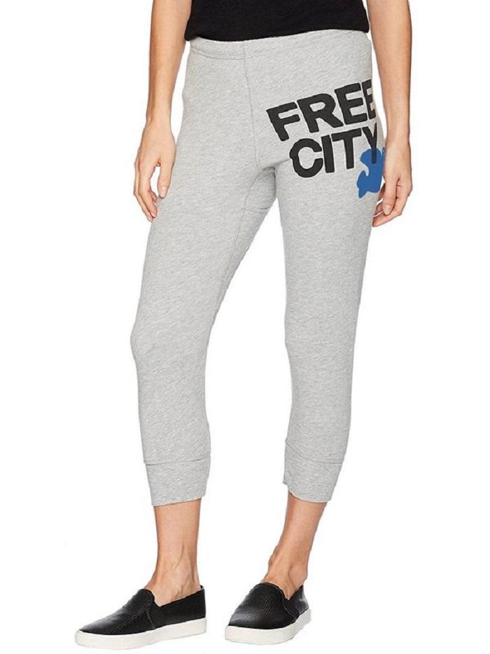 Free City Swami 3 4 Sweats Featherweight Heather Grey Blue Styleartist