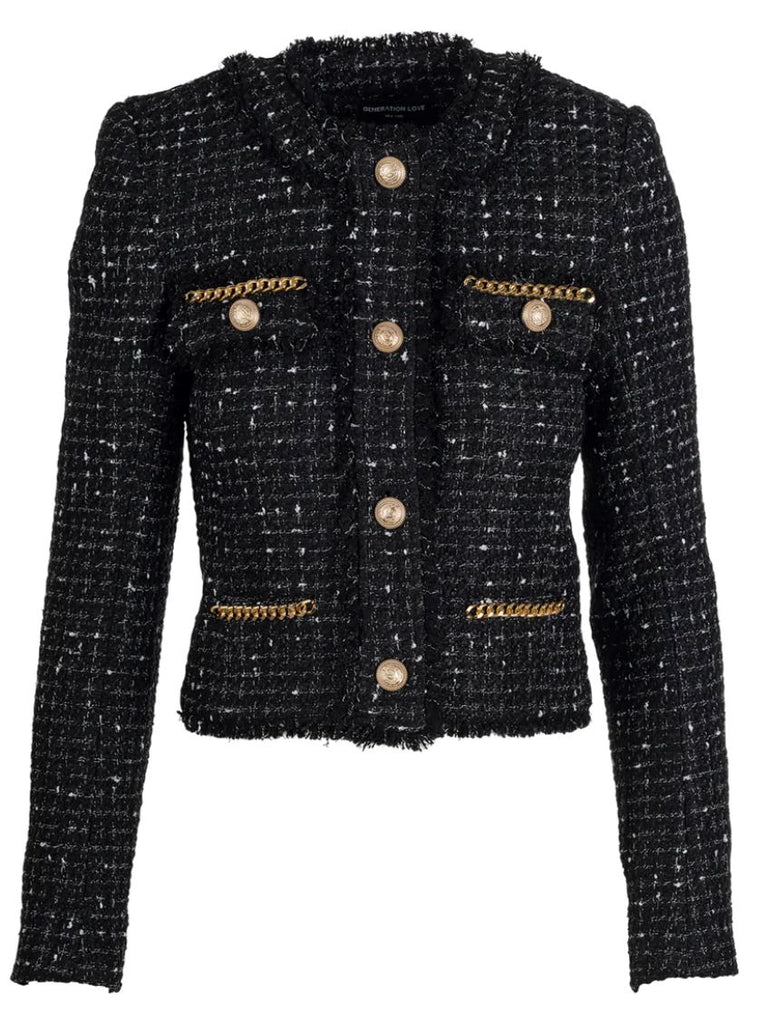 Generation Love Kristen Tweed Jacket - Black/White – Styleartist