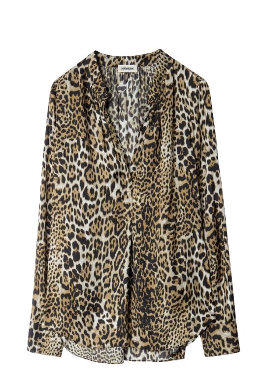 Zadig & Voltaire Tink Leo Satin Tunic - Leopard Print – Styleartist