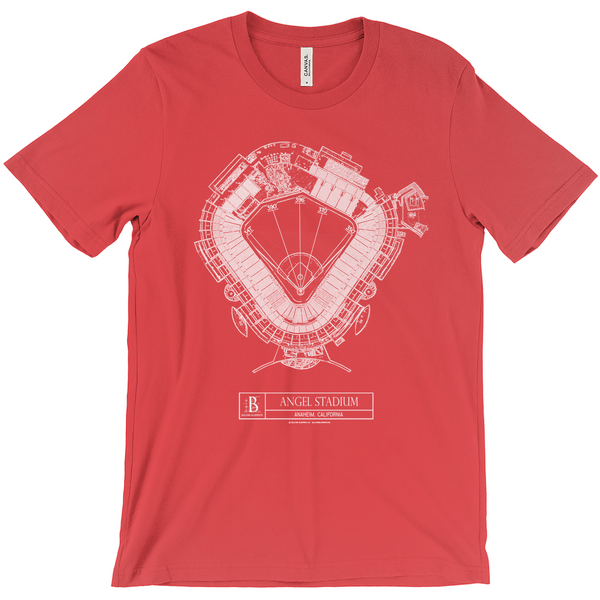 Los Angeles Angels Of Anaheim Iconic Primary Colour Logo Graphic T-Shirt -  Mens