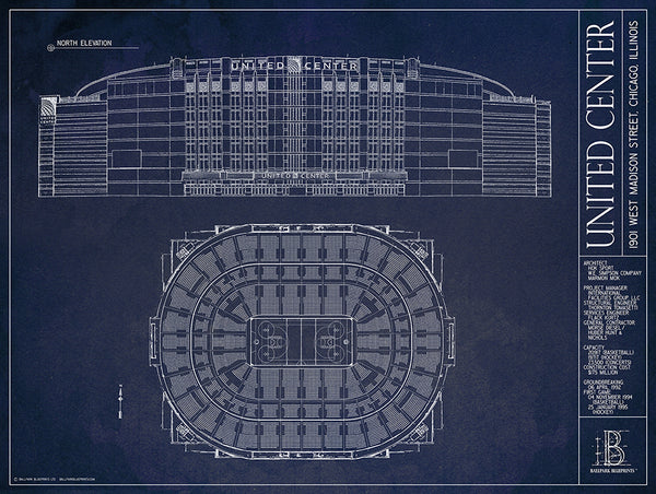 United Center | Chicago Blackhawks and Bulls – Ballpark Blueprints