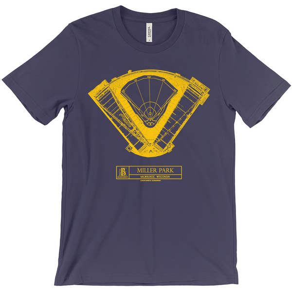 Milwaukee Brewers - Miller Park (Gold) Team Colors T-shirt