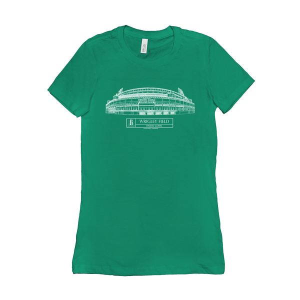 Comiskey Park St Patricks Day Women's T-Shirt – Ballpark Blueprints