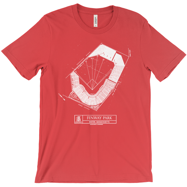 Majestic Boston Red Sox Fenway Park 100 Years Red T-Shirt