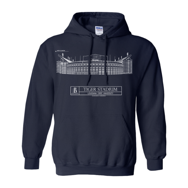 black louisiana hoodie