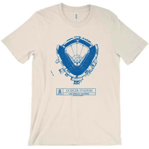 Dodger Stadium And Los Angeles Skyline Long Sleeve T-Shirt