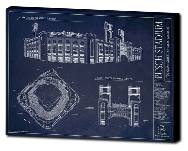 Busch Stadium | St. Louis Cardinals Fan Gifts – Ballpark Blueprints