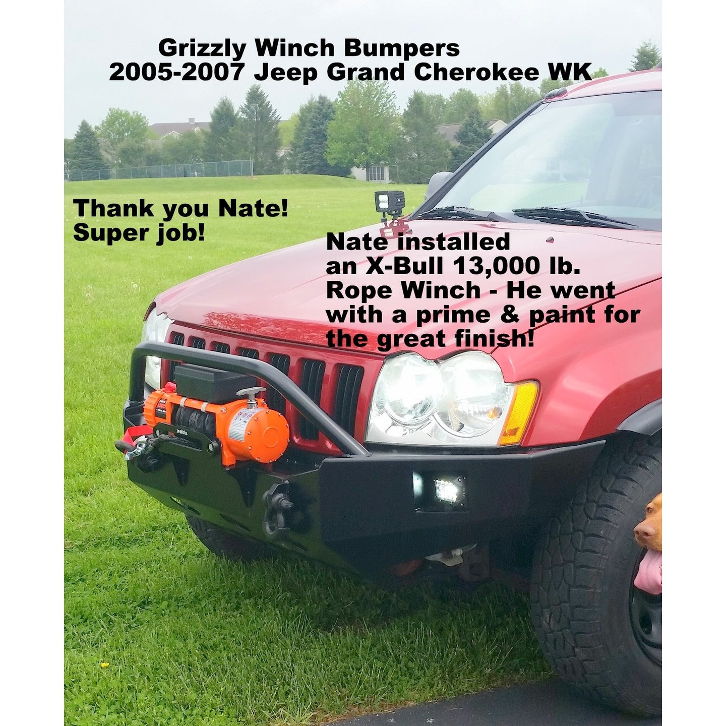 20052007 Jeep Grand Cherokee WK Custom Front Winch Plate