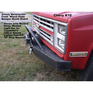 Chevy K10, K20 & K30 Custom Front Winch Plate Off Road Bumpers – Grizzly  Metalworks