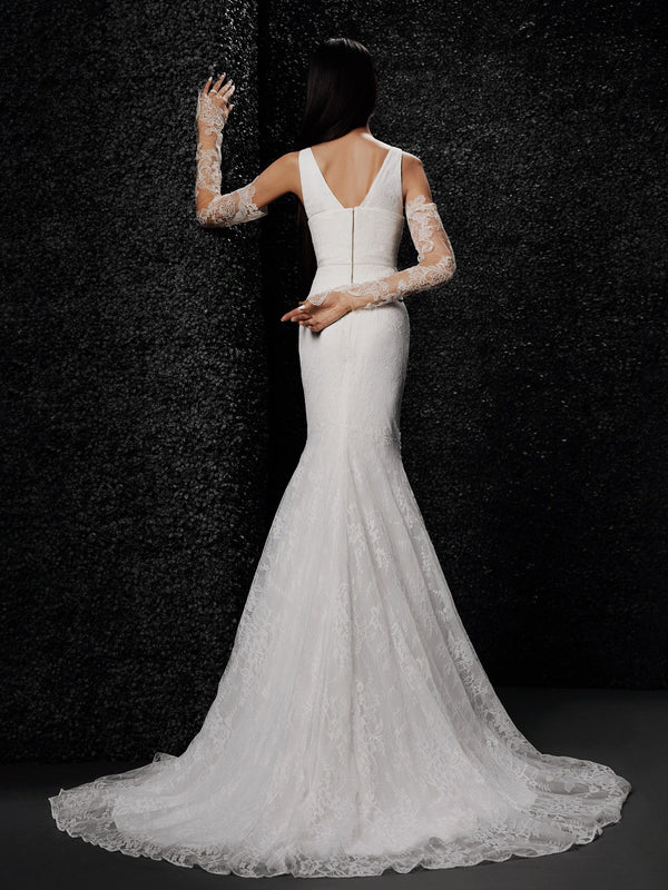 Vera Wang Luxe Le Notre Wedding Dress 8 Ivory A-line Organza Bling $8,500