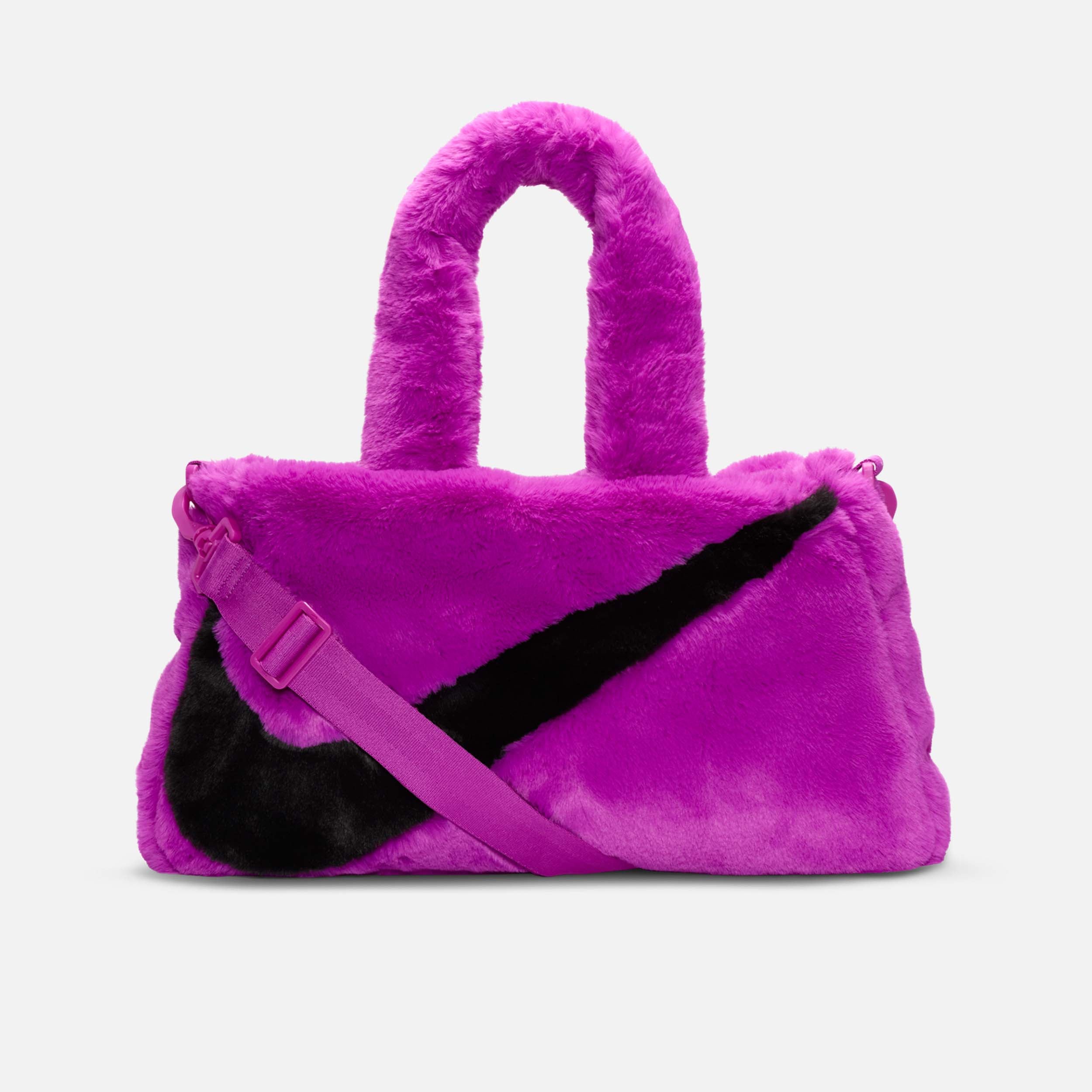 Sportswear Faux Fur Tote (10L), Purple