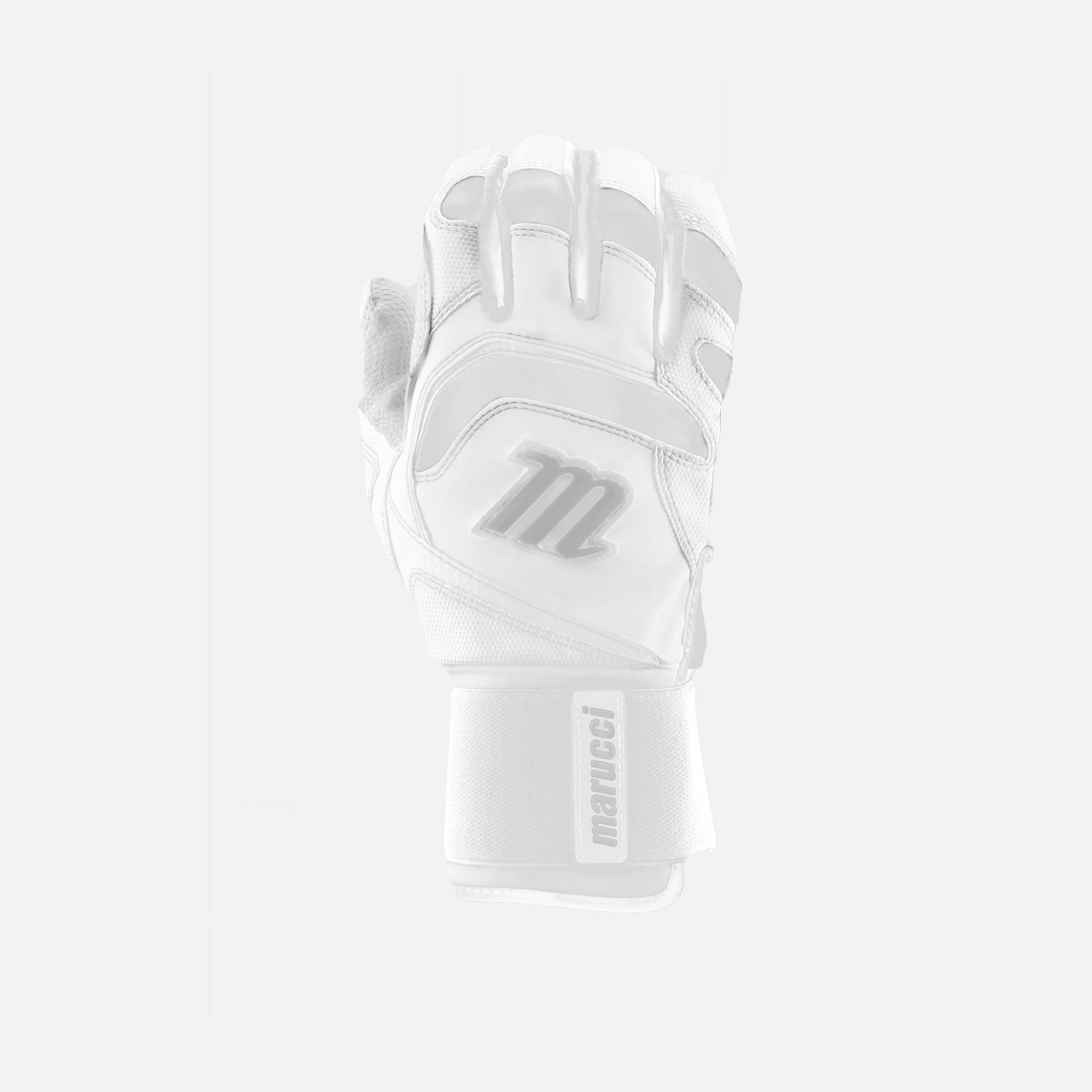 Signature Full Wrap Batting Gloves, White