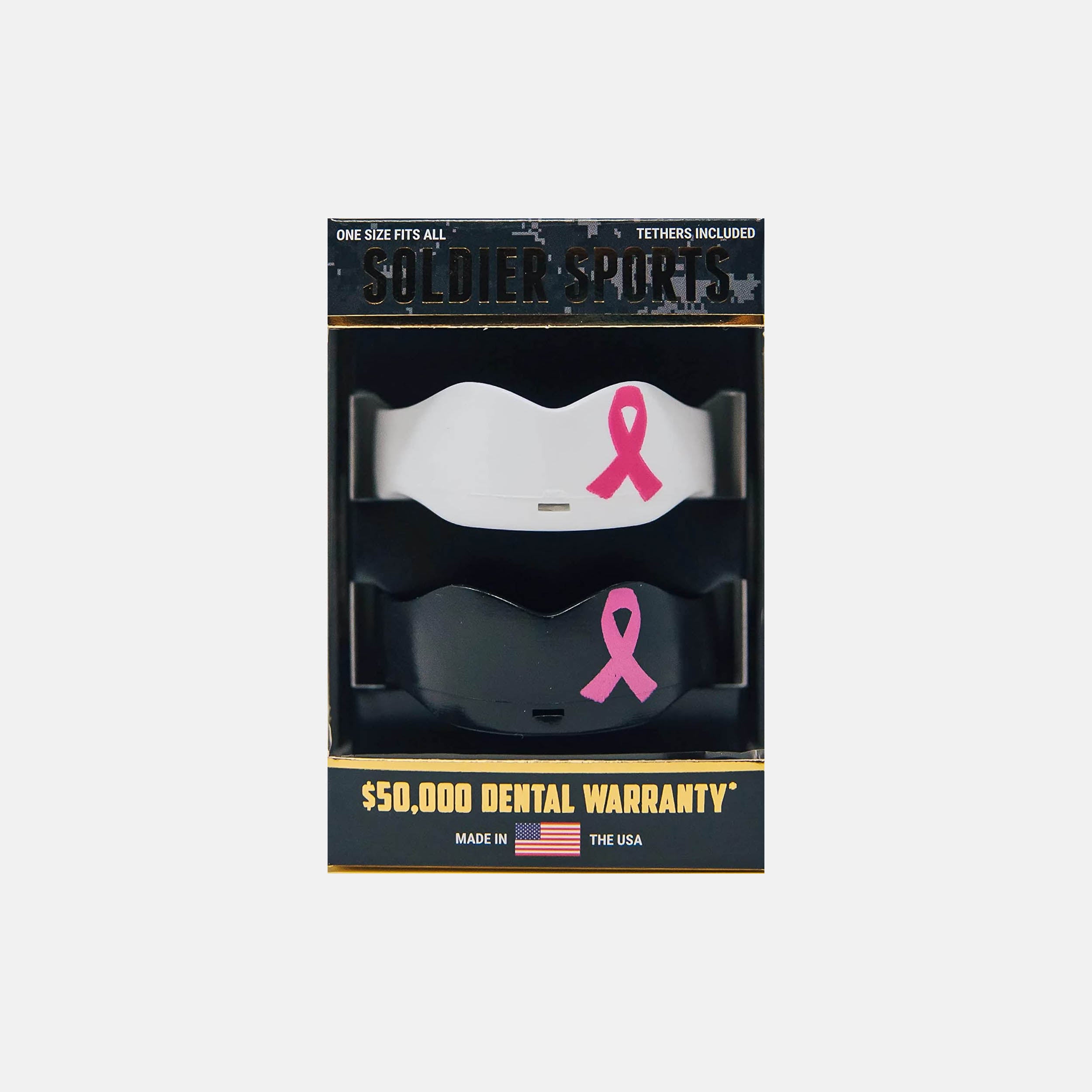 Soldier Two Pack October Awareness Mouthguard